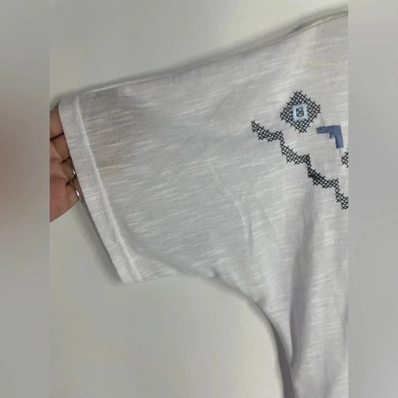 Roper Embroidered Western Aztec Scoop Neck Dolman Tee - Picture 7 of 8